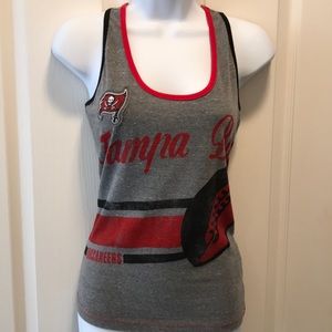 XS Tampa Bay Buccaneers Racerback tank.